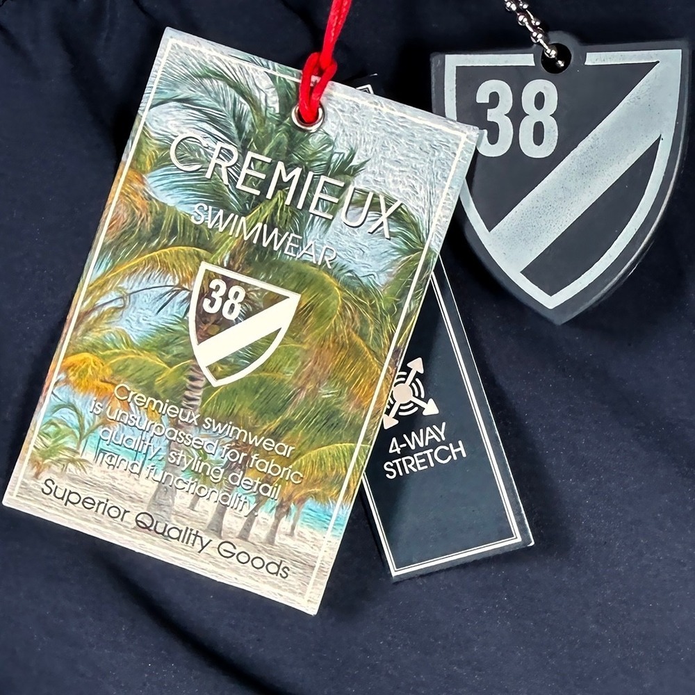 Cremieux 38  Swimsuit / Swim Trunks - NWT Mens Size XL Navy Blue - #49340-J2 - Picture 4 of 4